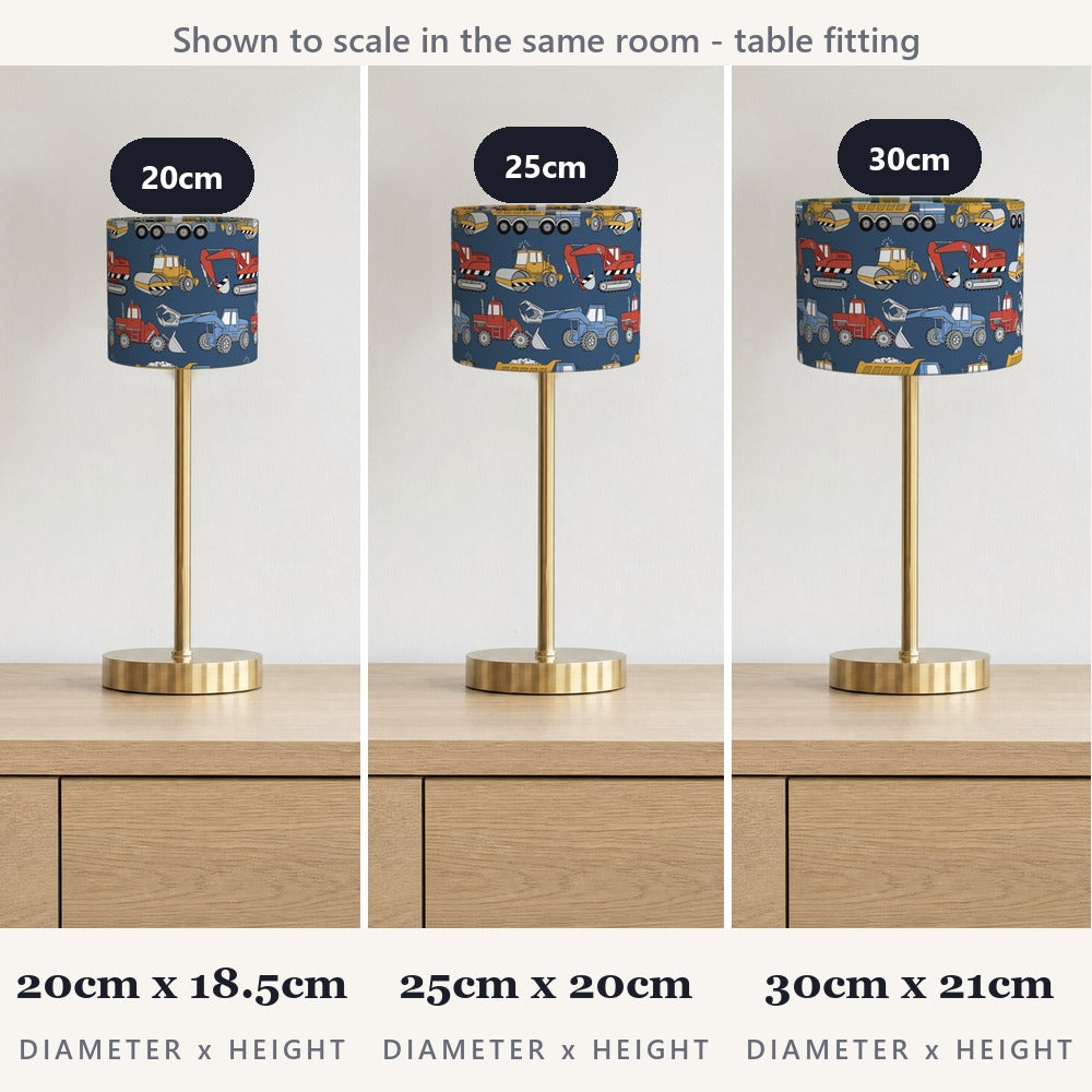 Colorful Construction Vehicle lampshade
