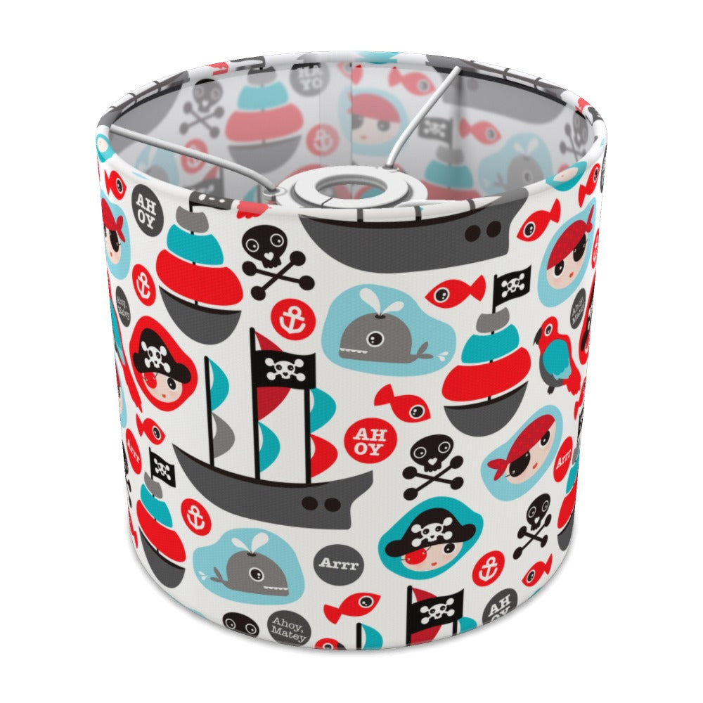 Pirate Adventure Ships and Whales lampshade - 20cm Ceiling