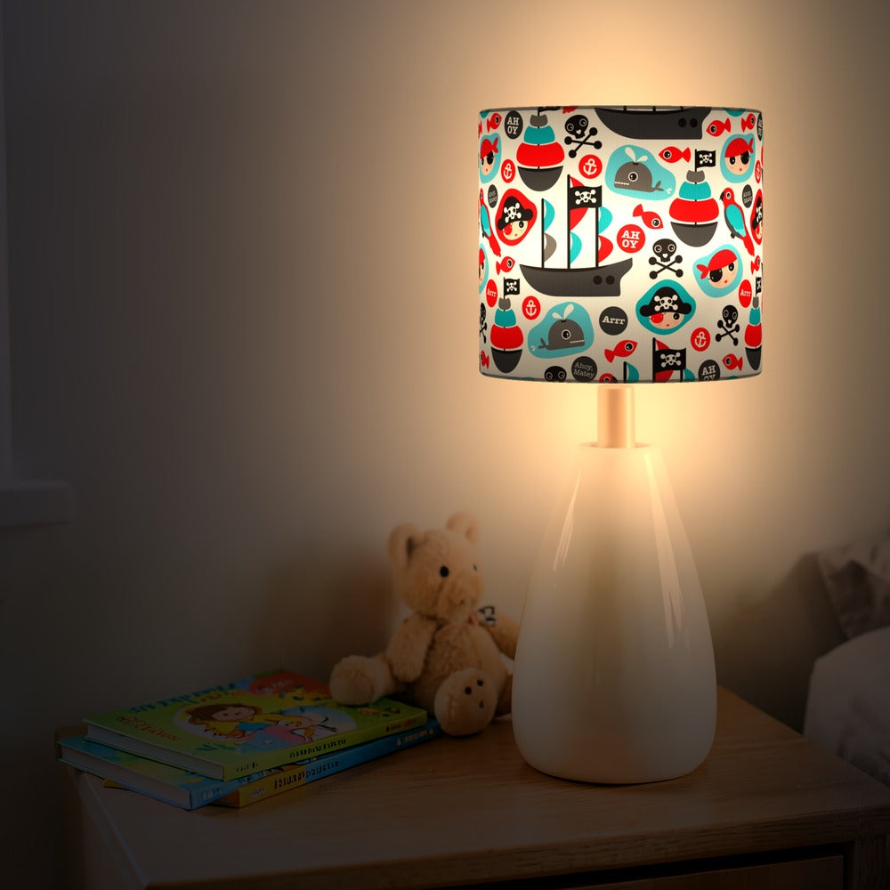 Pirate Adventure Ships and Whales lampshade