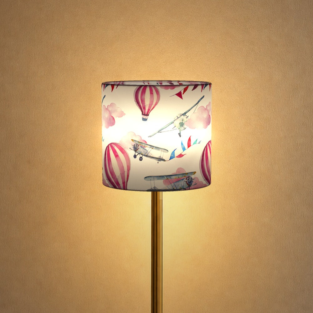Pink Balloon and Airplane Pattern lampshade
