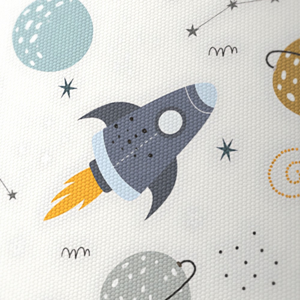 Rocket and Planet Space Theme lampshade