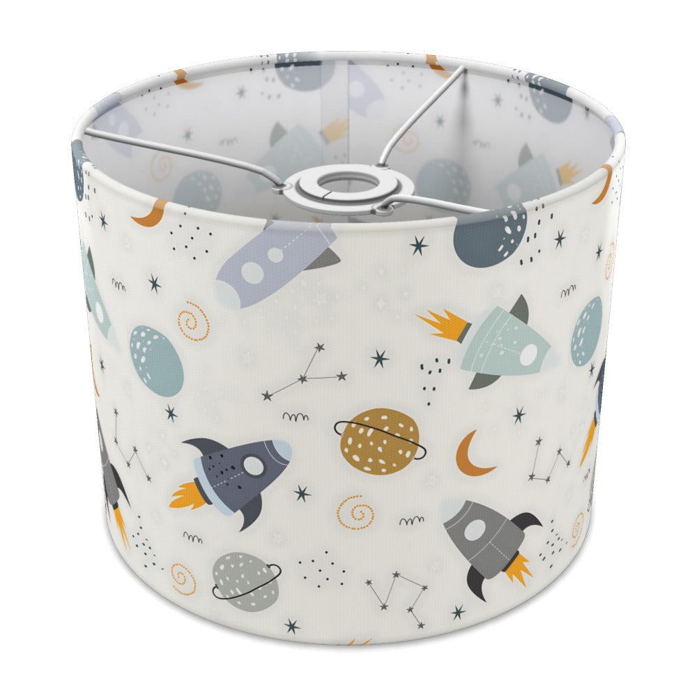 Rocket and Planet Space Theme lampshade - 25cm Ceiling