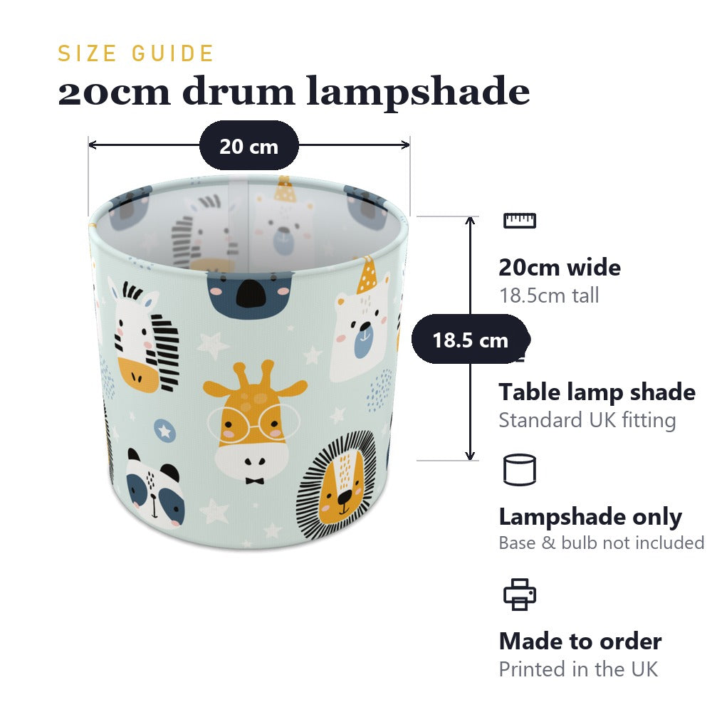 Adorable Safari Animal lampshade