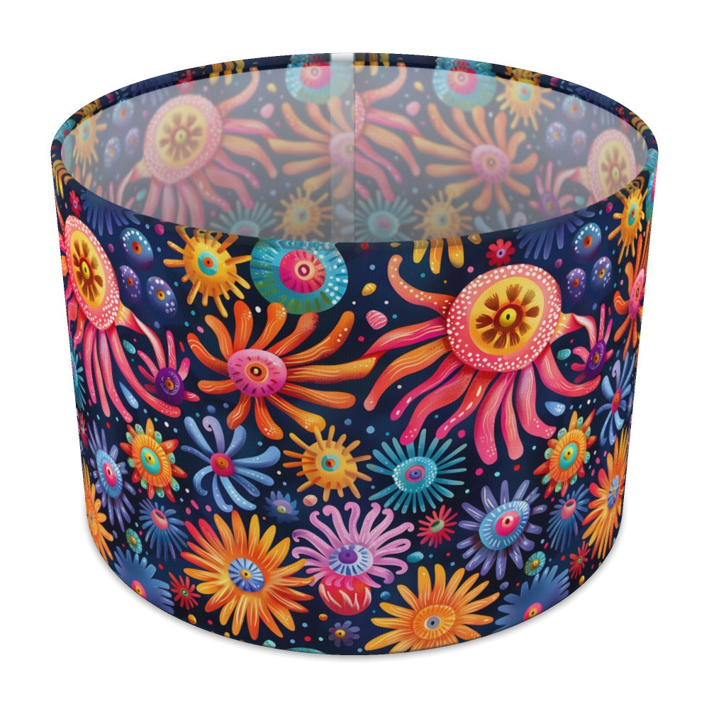 Colourful Swirls lampshade - 30cm Table