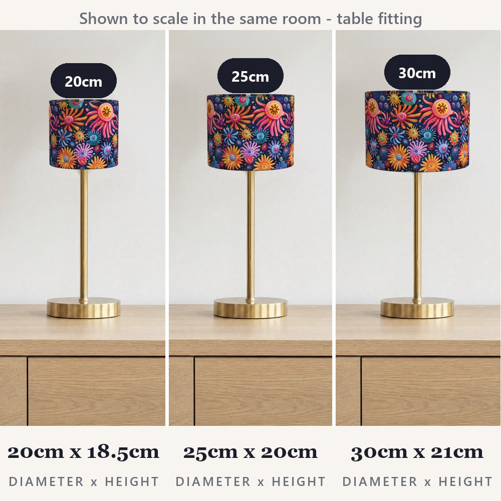 Colourful Swirls lampshade