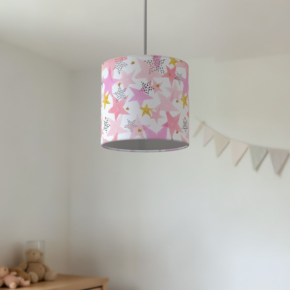Pink Starry Sky lampshade
