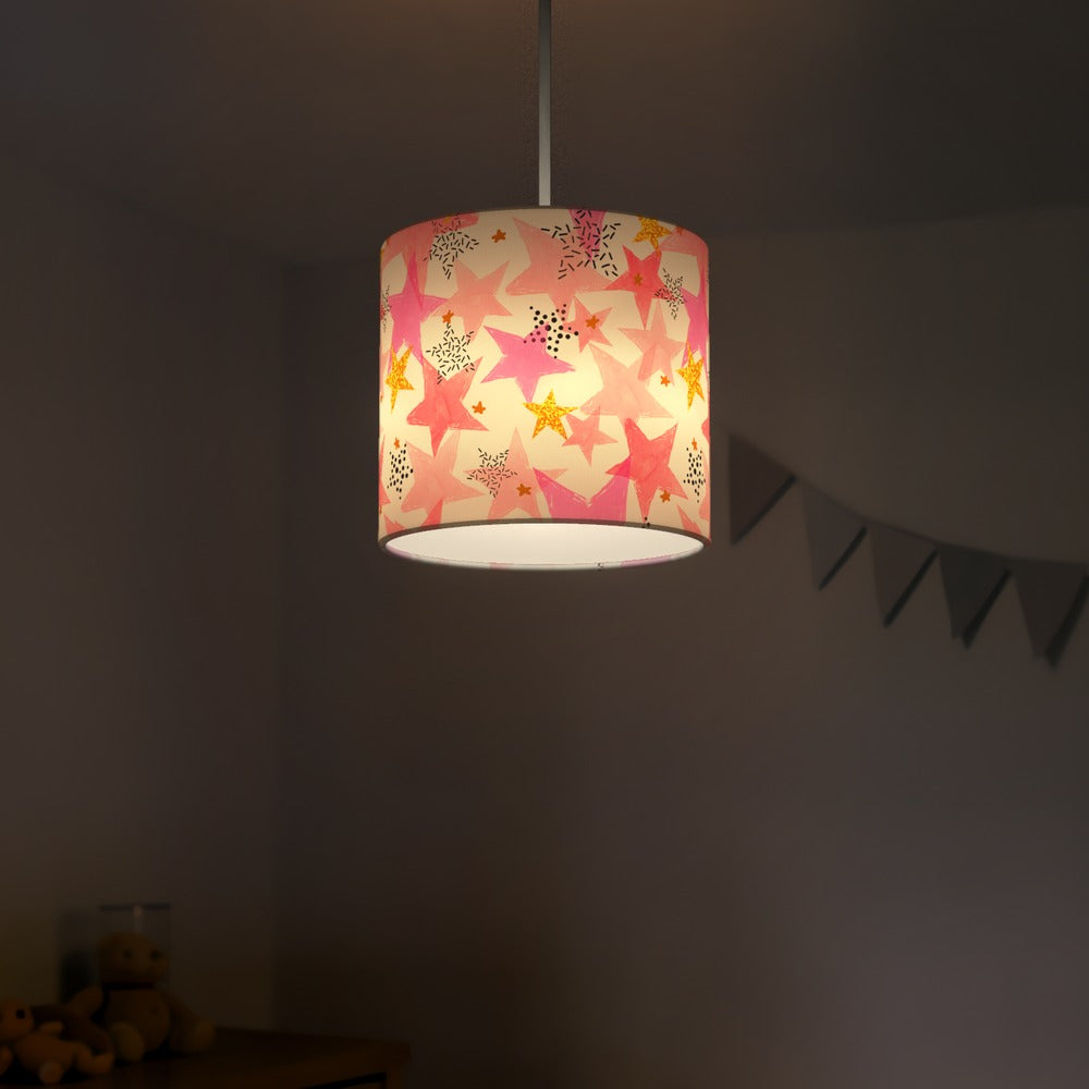 Pink Starry Sky lampshade