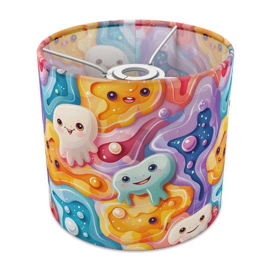 Colourful Monsters on Swirls lampshade - 20cm Ceiling