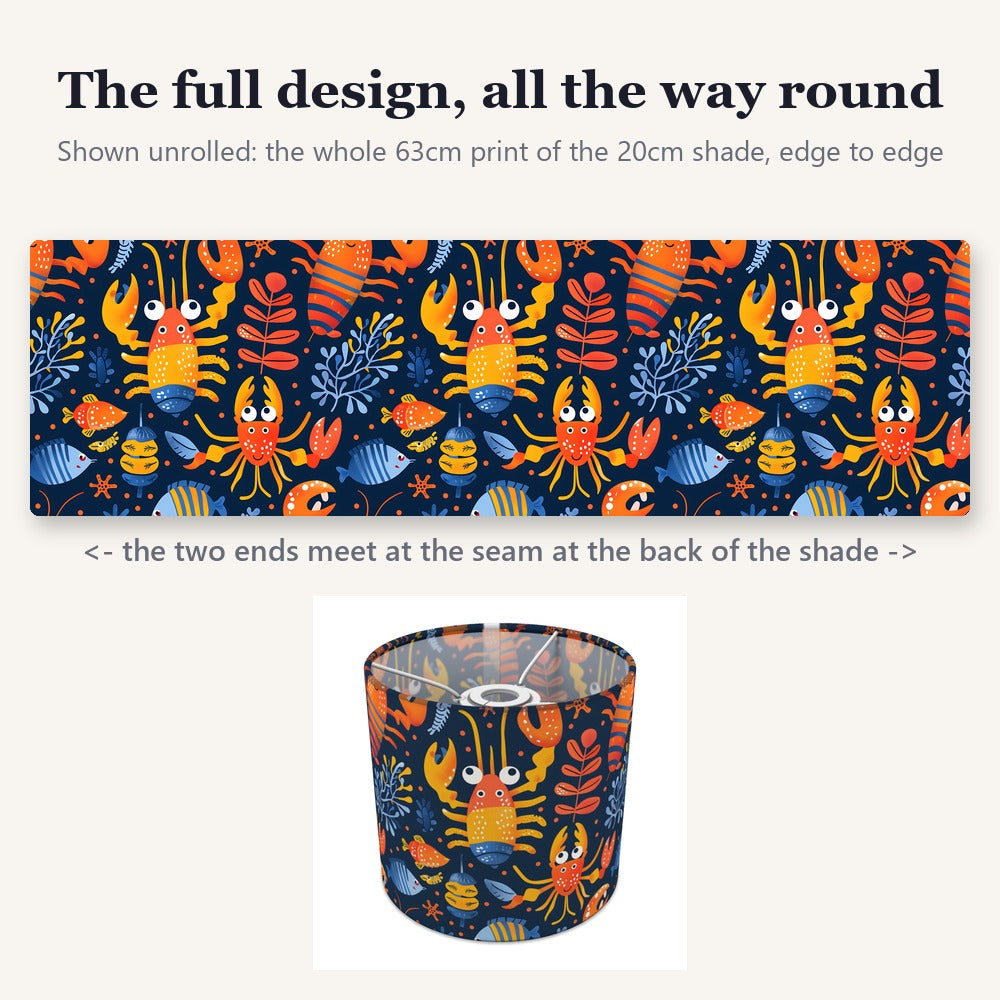 Bright Crabs lampshade