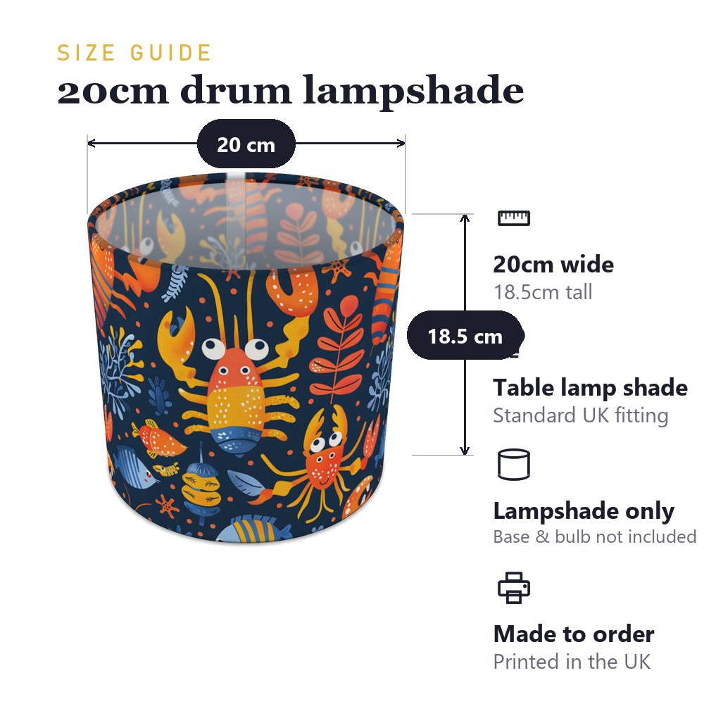 Bright Crabs lampshade