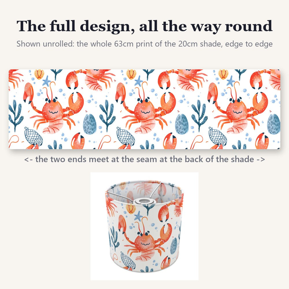Playful Crabs lampshade
