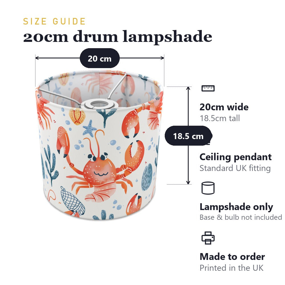 Playful Crabs lampshade