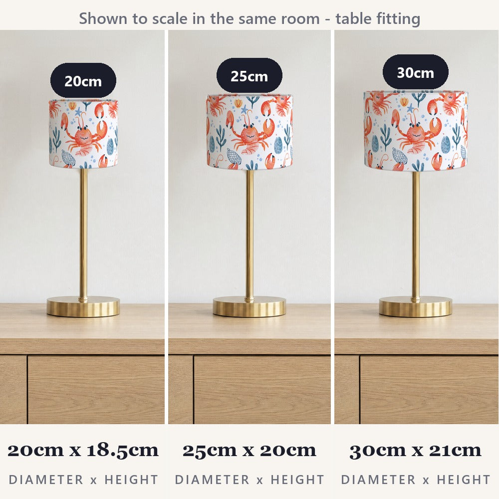 Playful Crabs lampshade