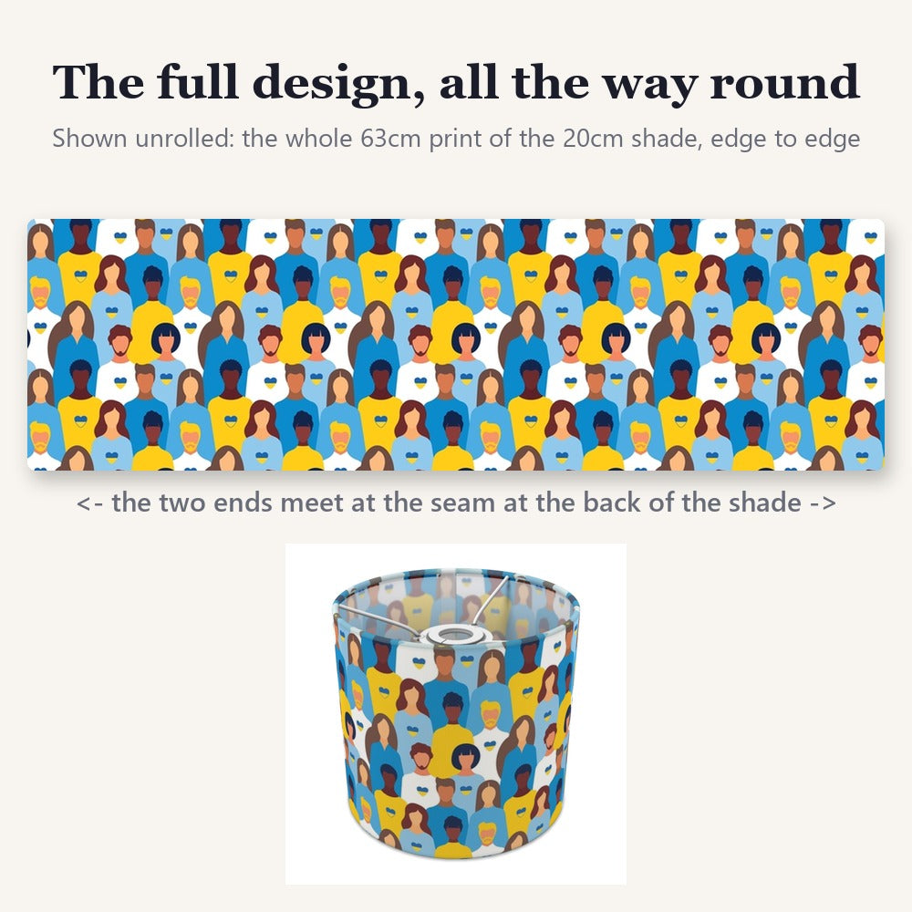 Diverse Unity Pattern lampshade