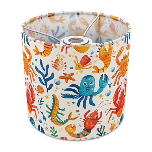 Colourful Crabs and Octopus lampshade - 20cm Ceiling