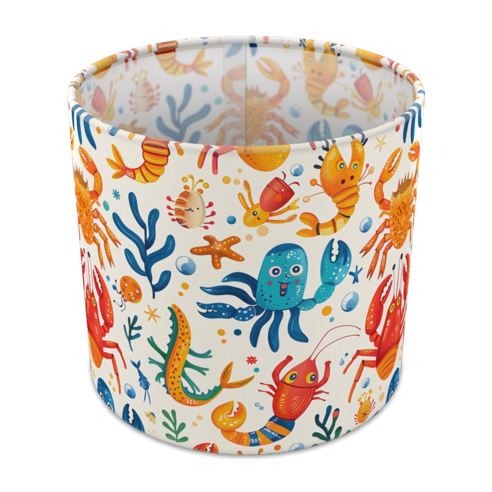 Colourful Crabs and Octopus lampshade - 20cm Table