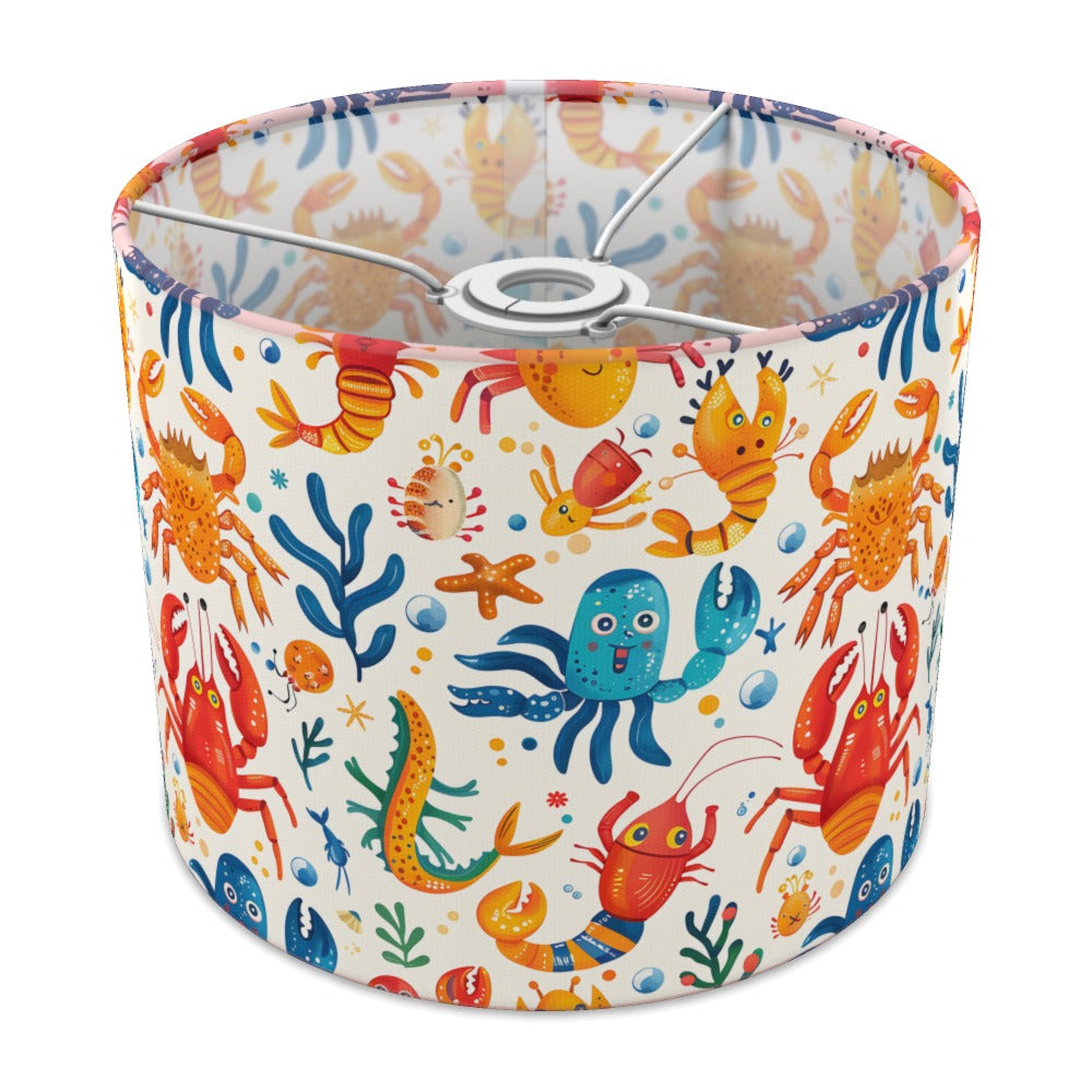 Colourful Crabs and Octopus lampshade - 25cm Ceiling