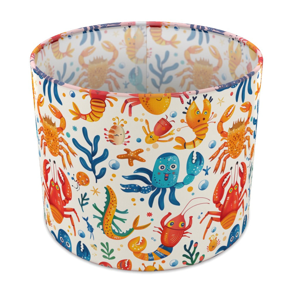Colourful Crabs and Octopus lampshade - 25cm Table