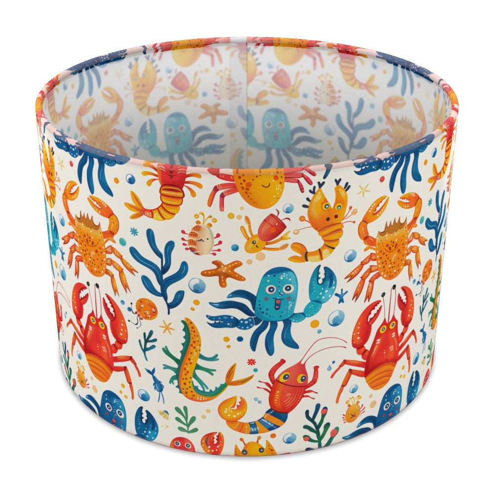 Colourful Crabs and Octopus lampshade - 30cm Table