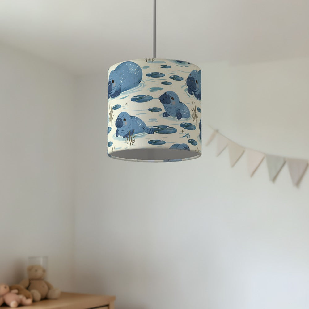 Playful Manatees lampshade