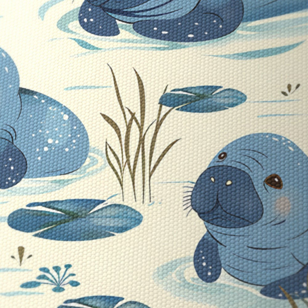 Playful Manatees lampshade
