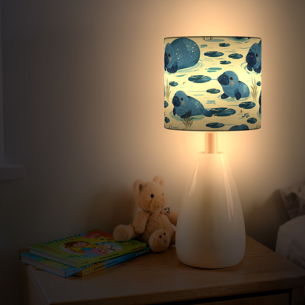 Playful Manatees lampshade