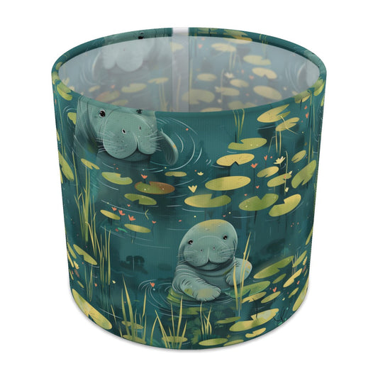 Playful Manatees lampshade - 20cm Table