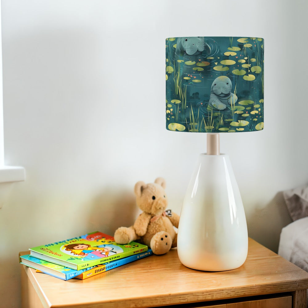Playful Manatees lampshade