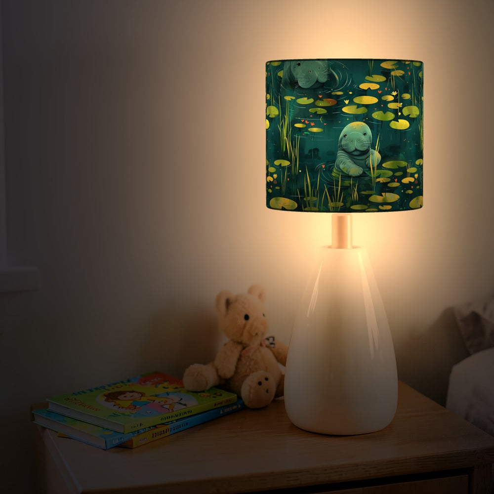 Playful Manatees lampshade