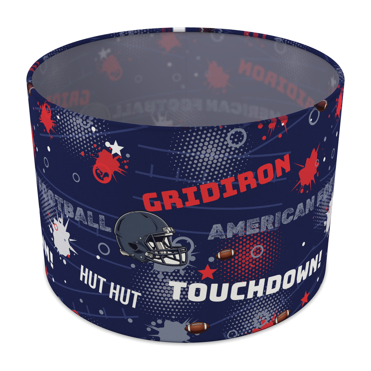Navy Touchdown II lampshade - 30cm x 21cm Table