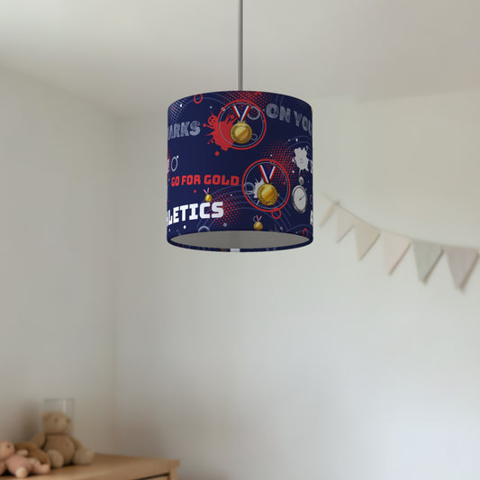 Navy Go For Gold II lampshade - 20cm x 18.5cm Ceiling - photo 2