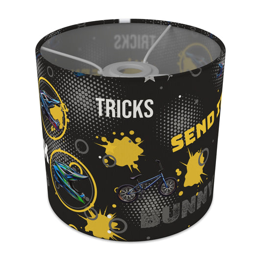 Black BMX Tricks II lampshade - 20cm x 18.5cm Ceiling - main photo