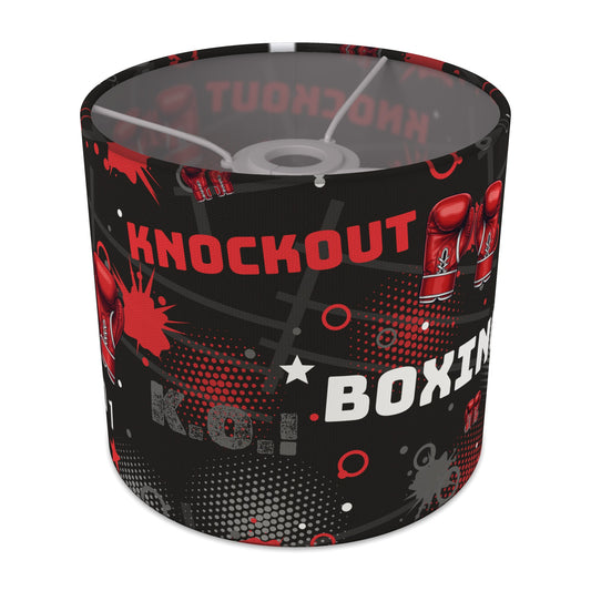 Black Knockout Boxing II lampshade - 20cm x 18.5cm Ceiling - main photo