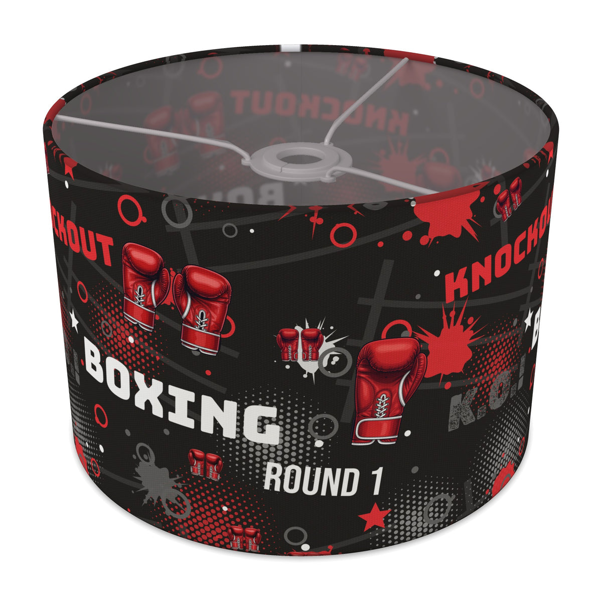 Black Knockout Boxing II lampshade - 30cm x 21cm Ceiling