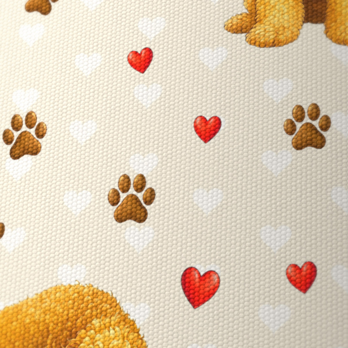 Cream Cockapoo Love II lampshade - 20cm x 18.5cm Ceiling - photo 6