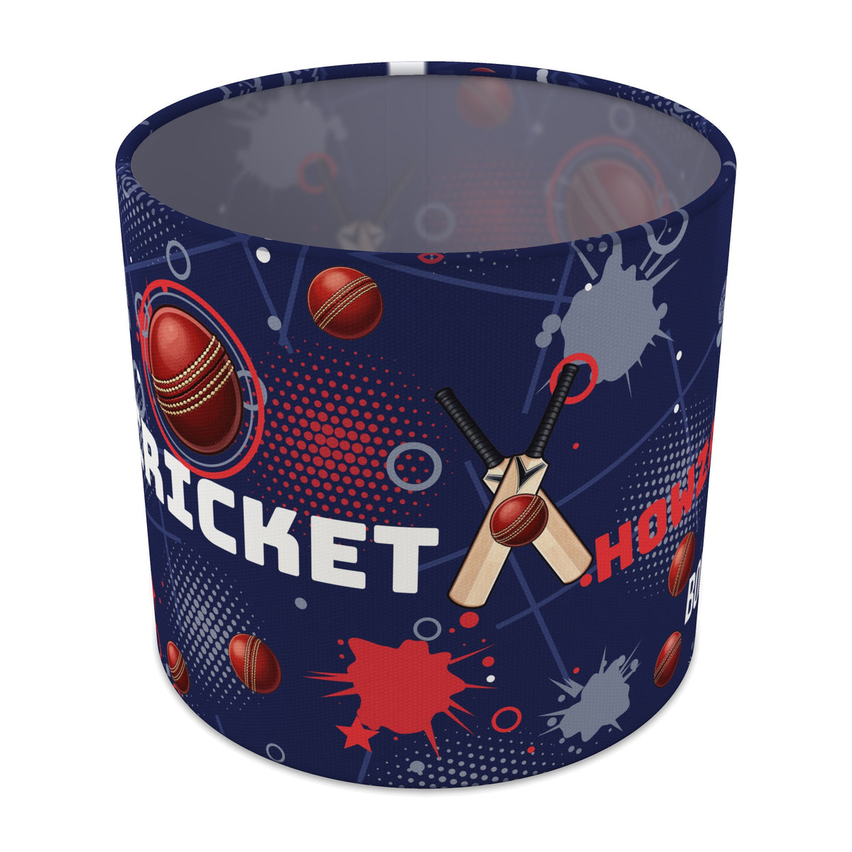 Navy Cricket Crazy II lampshade - 20cm x 18.5cm Table