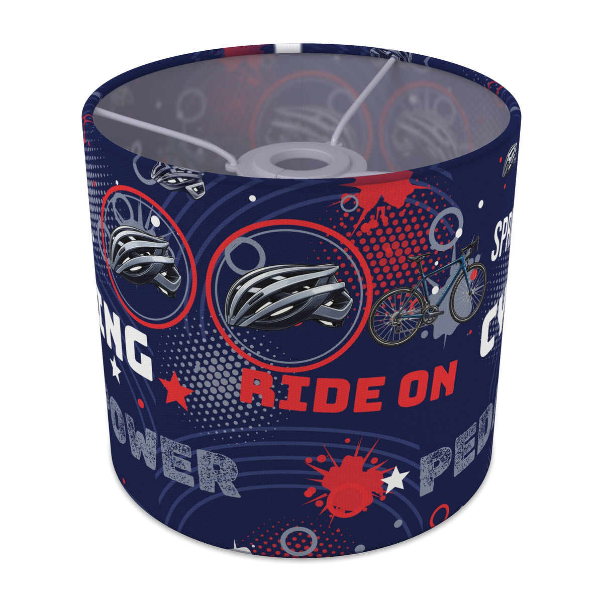 Navy Pedal Power II lampshade - 20cm x 18.5cm Ceiling - main photo