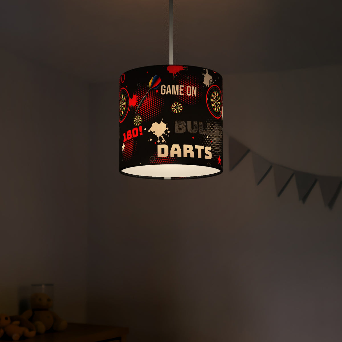 Black Darts Night II lampshade - 20cm x 18.5cm Ceiling - photo 5