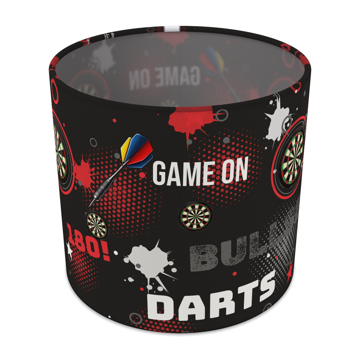 Black Darts Night II lampshade - 20cm x 18.5cm Table