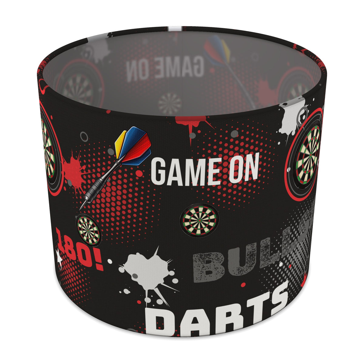 Black Darts Night II lampshade - 25cm x 20cm Table