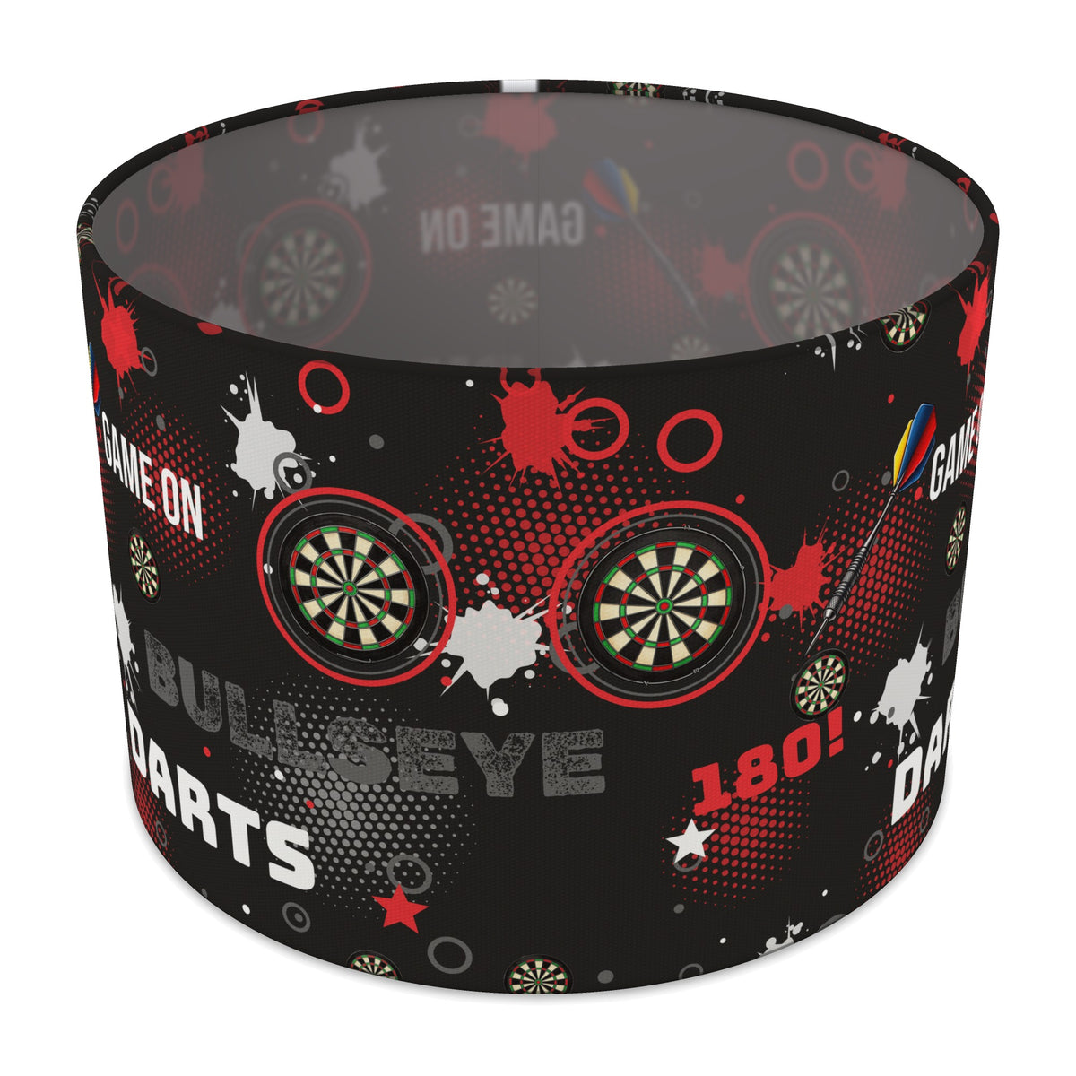 Black Darts Night II lampshade - 30cm x 21cm Table