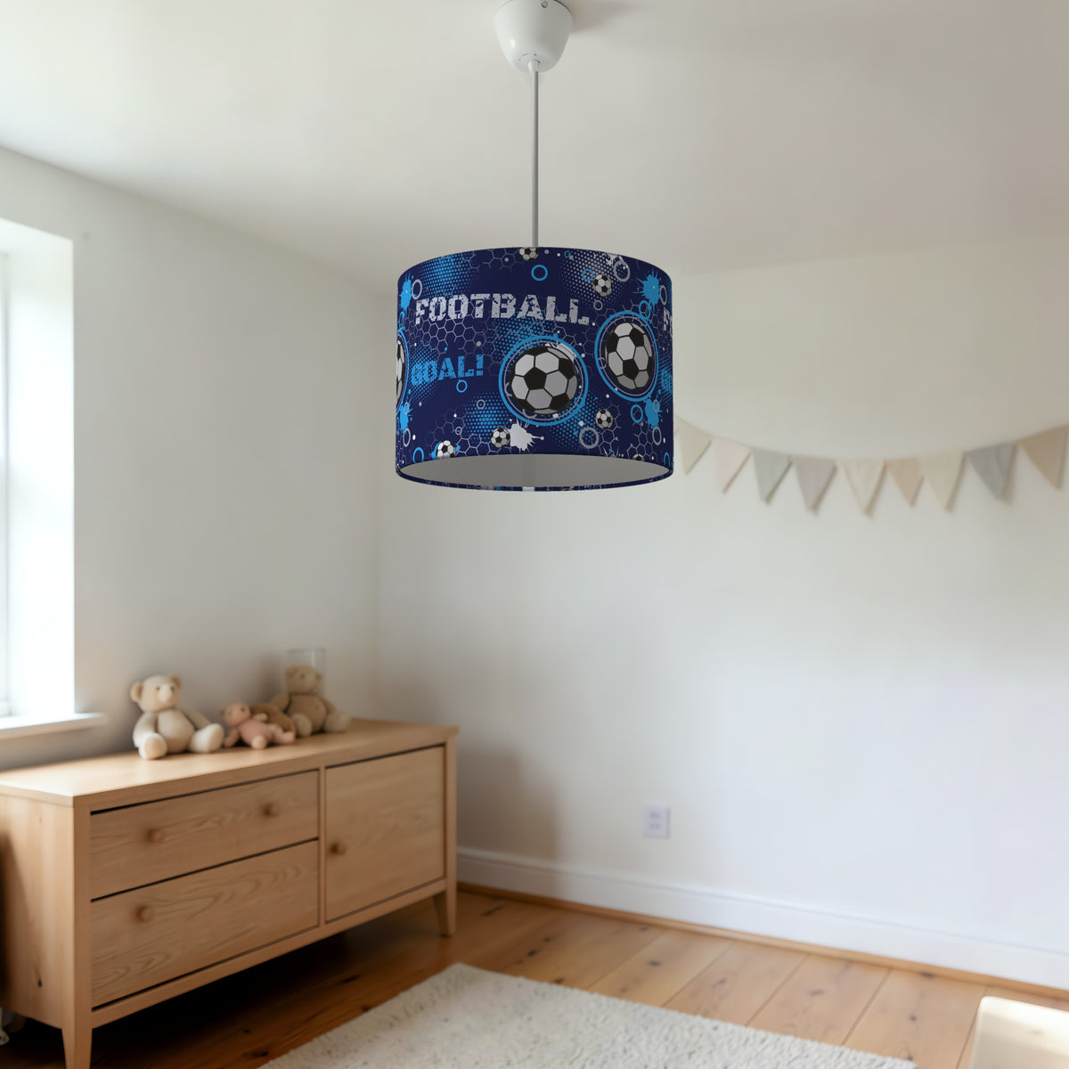 Navy Football Crazy II lampshade - 20cm x 18.5cm Ceiling - photo 3