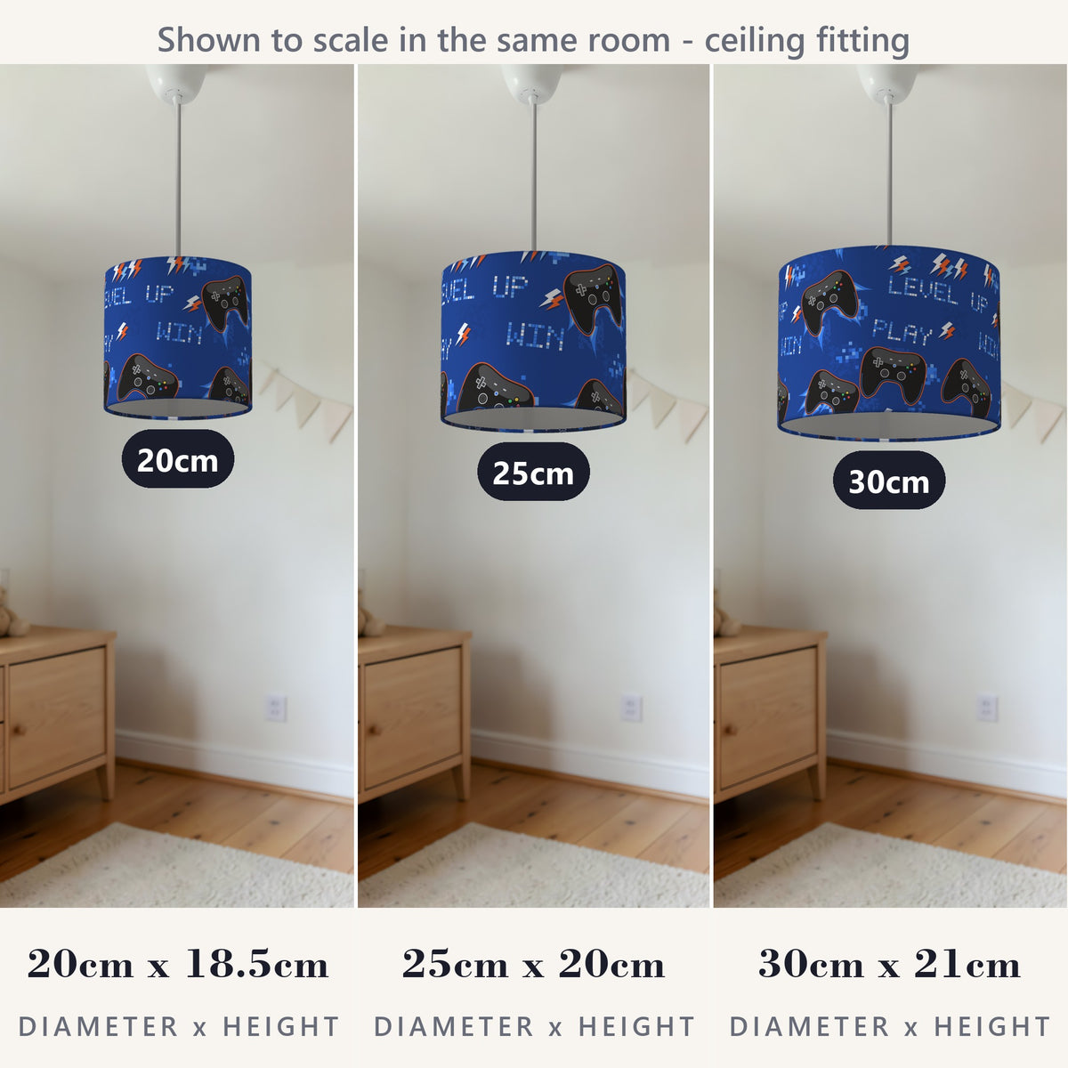 Royal Game On II lampshade - 20cm x 18.5cm Ceiling - photo 4