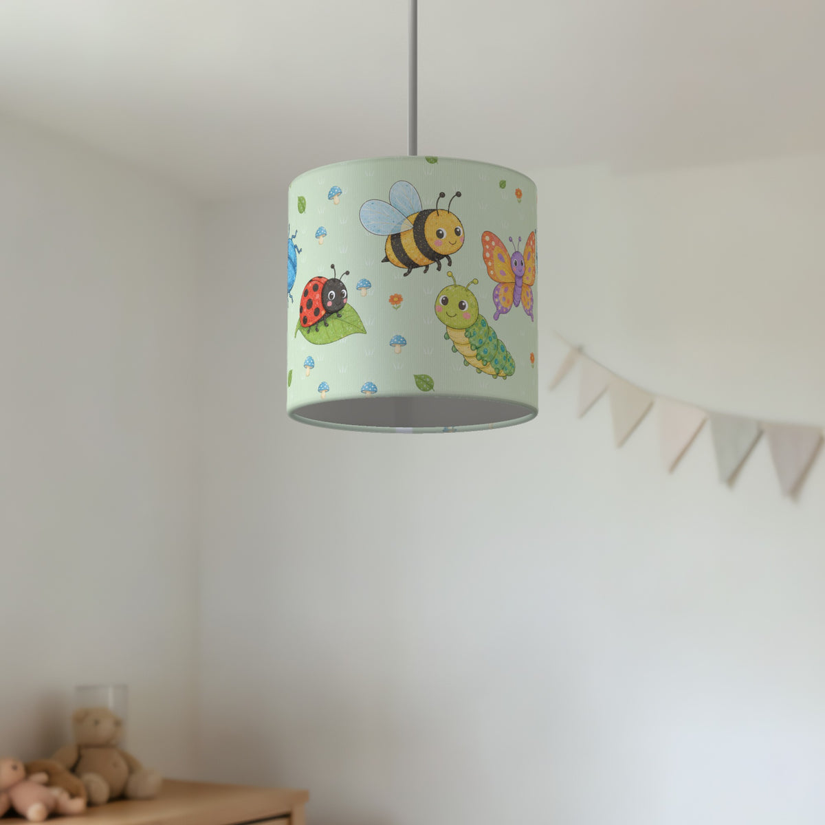 Meadow Garden Bugs II lampshade - 20cm x 18.5cm Ceiling - photo 2