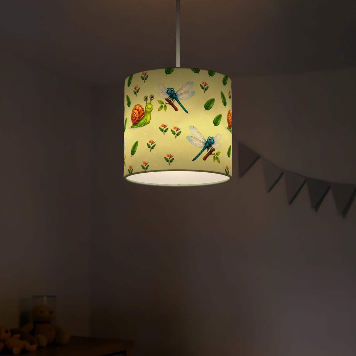 Meadow Bug Friends II lampshade - 20cm x 18.5cm Ceiling - photo 5