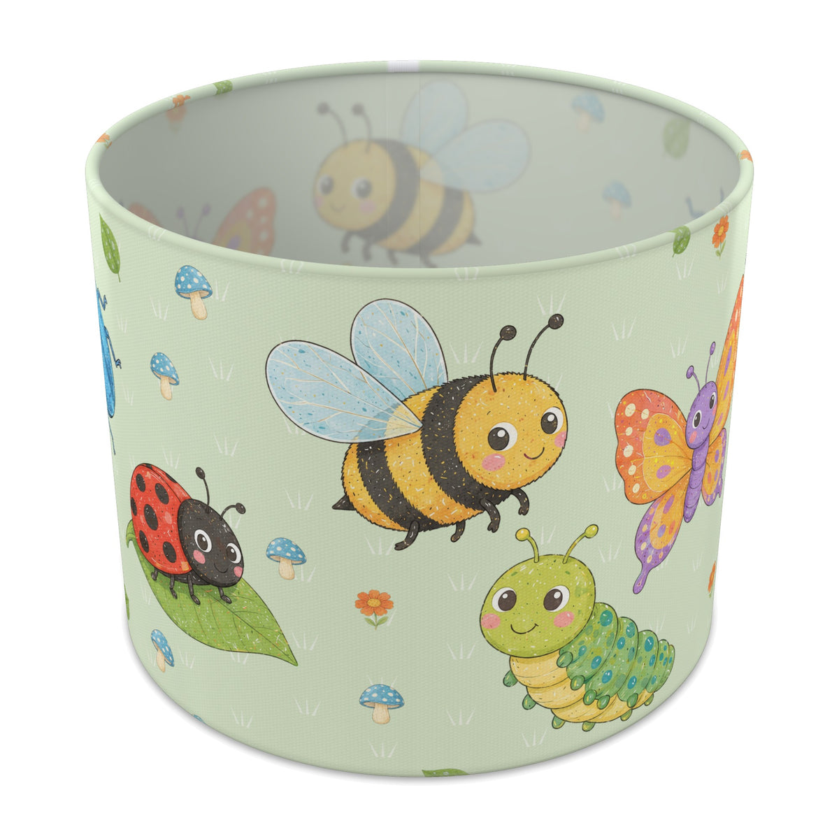 Meadow Garden Bugs II lampshade - 25cm x 20cm Table