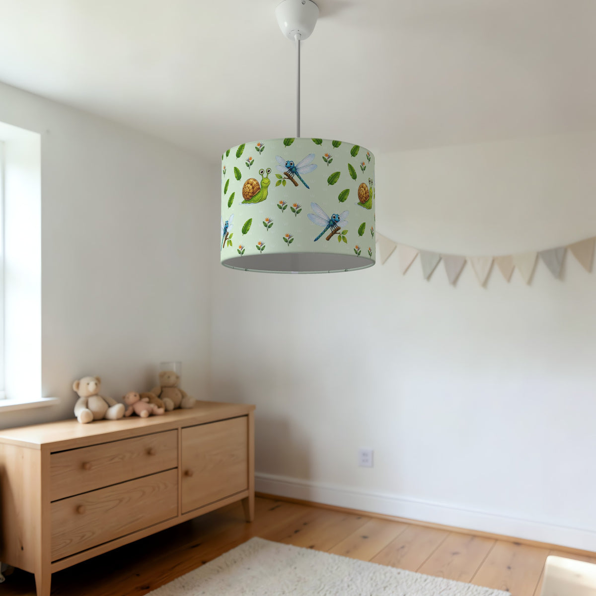 Meadow Bug Friends II lampshade - 20cm x 18.5cm Ceiling - photo 3