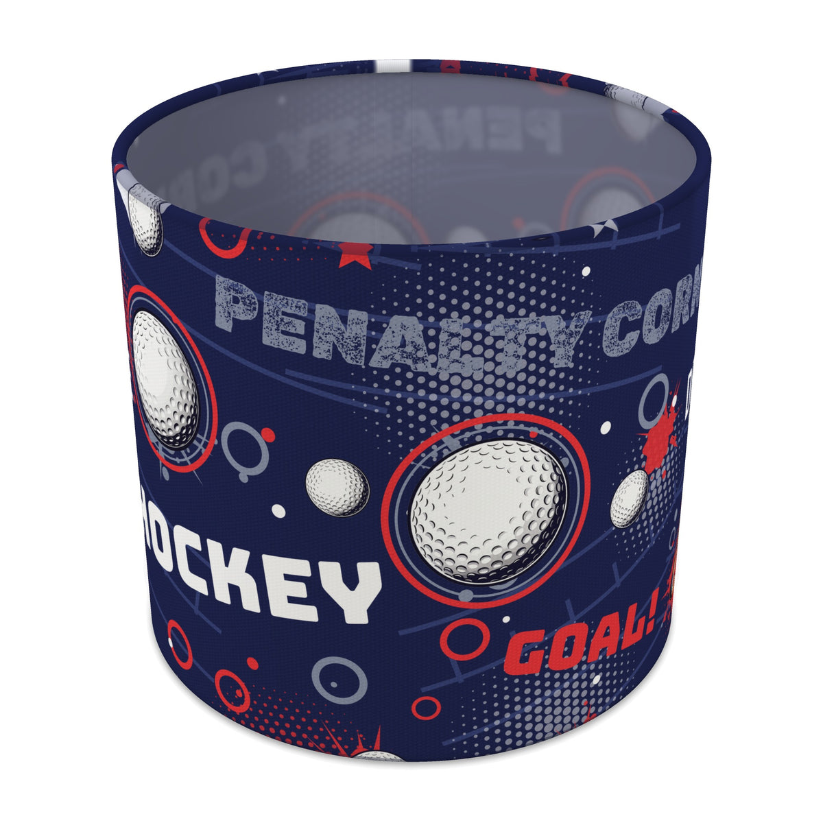 Navy Hockey Hero II lampshade - 20cm x 18.5cm Table