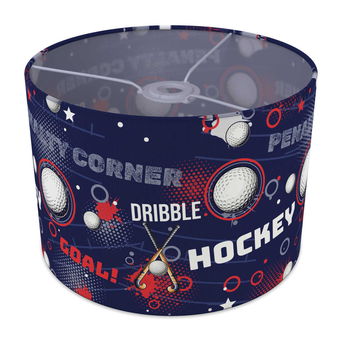 Navy Hockey Hero II lampshade - 30cm x 21cm Ceiling