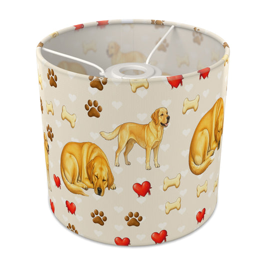 Cream Labrador Love II lampshade - 20cm x 18.5cm Ceiling - main photo